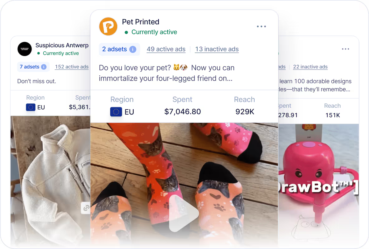 Bibliothèque d'annonces ShopTrack